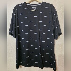 🔸️5 FOR $25 Reel Legends Black Fish Print Tee